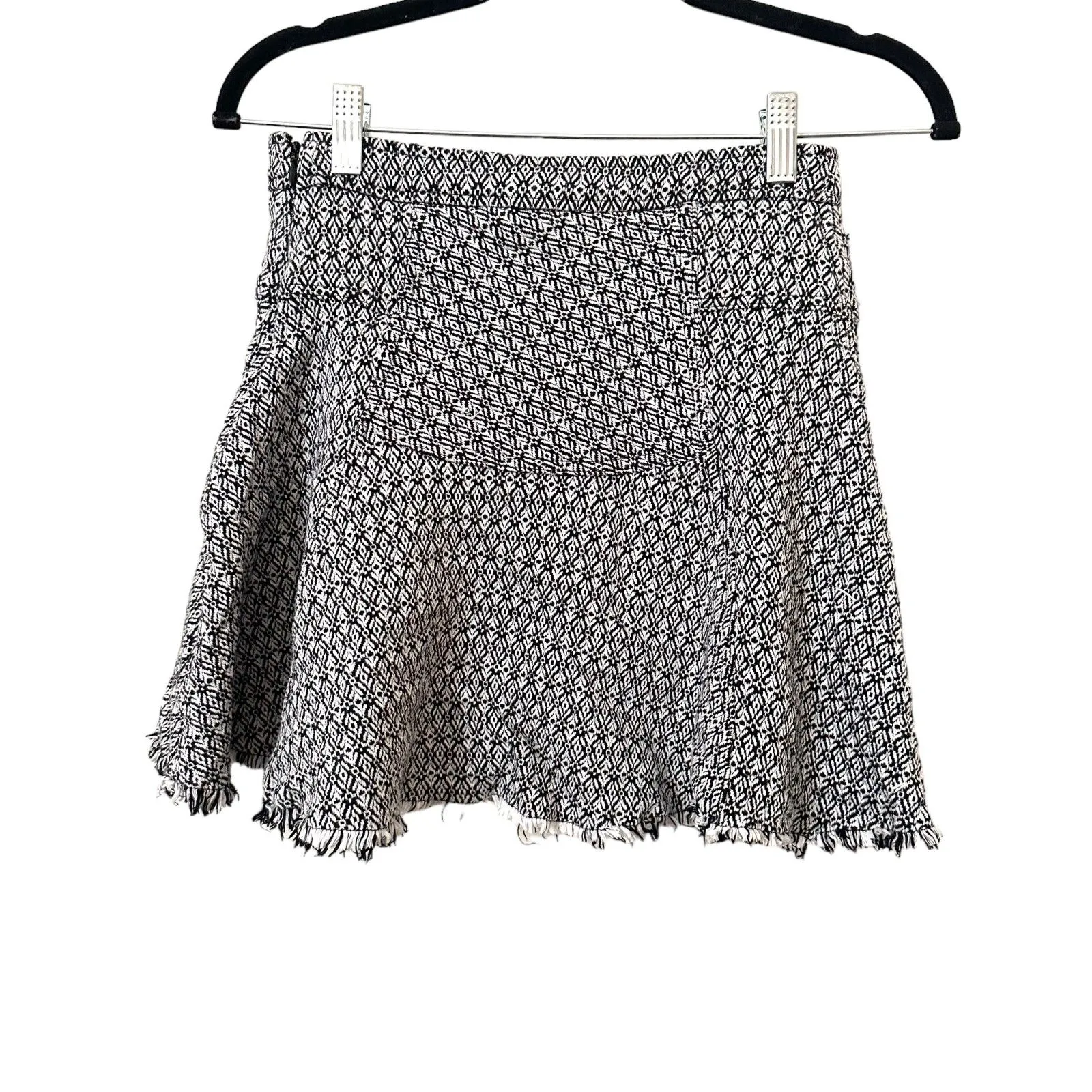 FREE PEOPLE Sunshine Smile Fringe Mini Skirt Sz 2‎ - Image 3