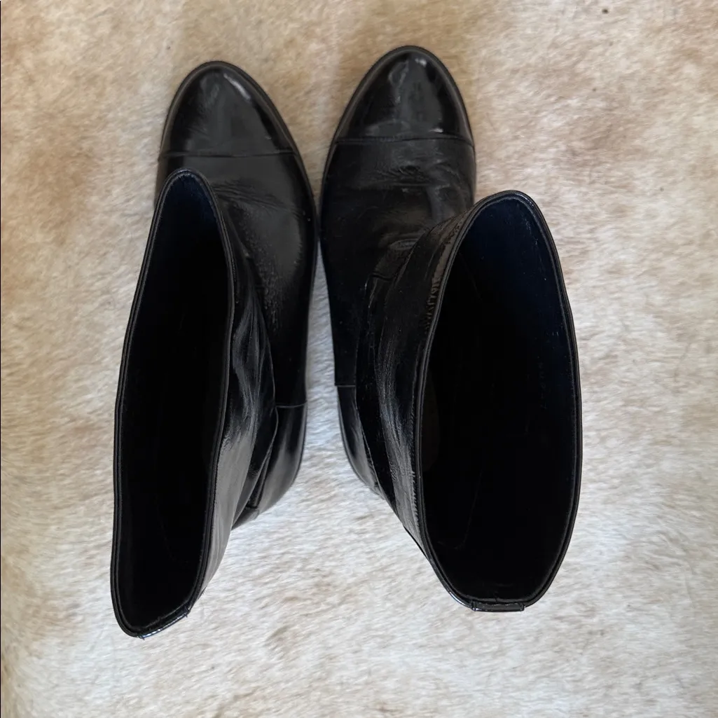 Miu Miu Shiny Black patent calf leather boots size 39.5 - Image 9