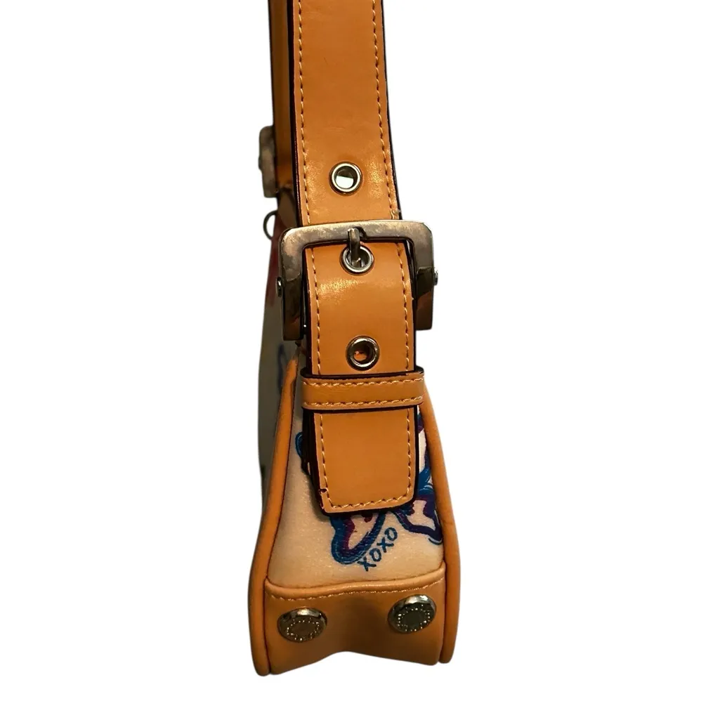 Vintage XOXO Y2K Butterfly All Over Print Mini Baguette Bag Buckle Strap Grunge - Image 5