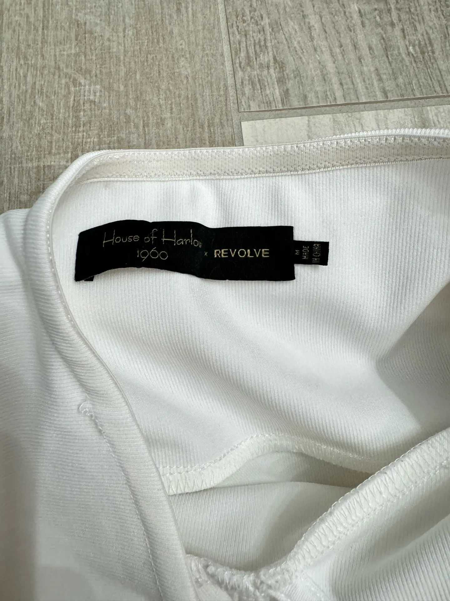 House of Harlow 1960 x Revolve White Bodycon Halter Neck Midi Dress- Size Medium - Image 7