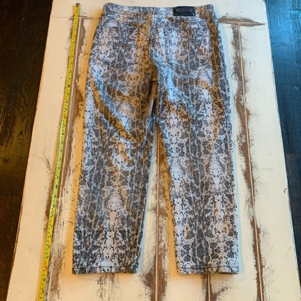 Tru Luxe Snake Skin Pattern Capri Size 26 - Image 5