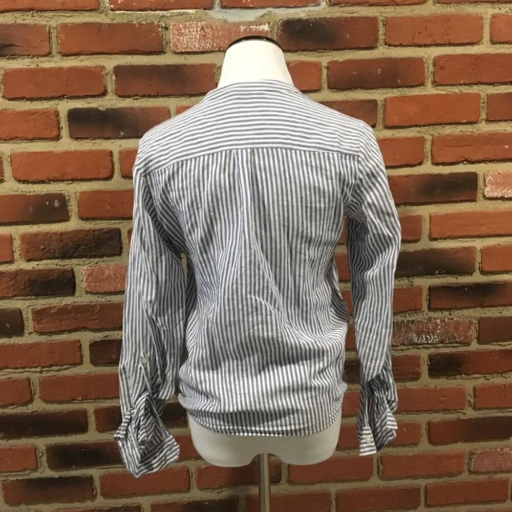 Women's Blue Striped Blouse XS The Limited Stripe Top sz XS - Image 5
