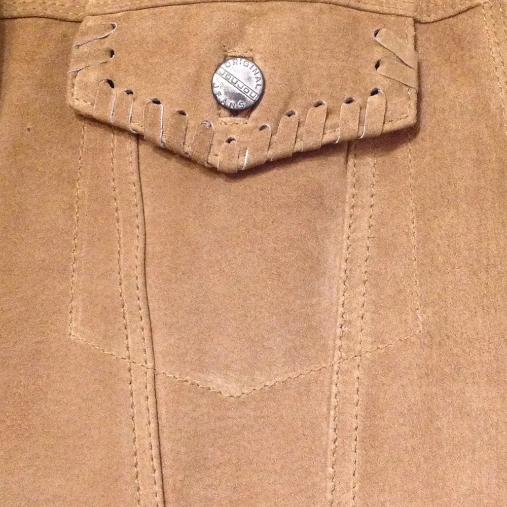 Suede denim style jacket Size L - Image 2