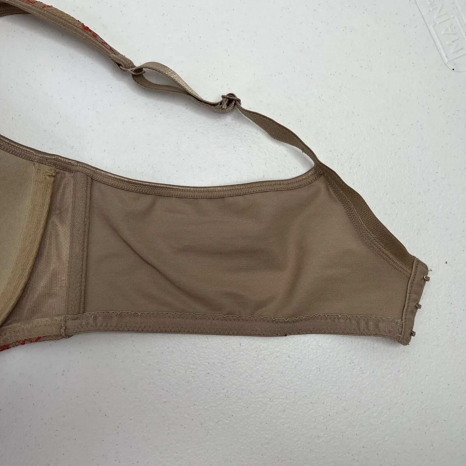 Cacique Size 42D Bra Lightly Lined Full Coverage Wireless No Wire Beige Women’s - Image 9