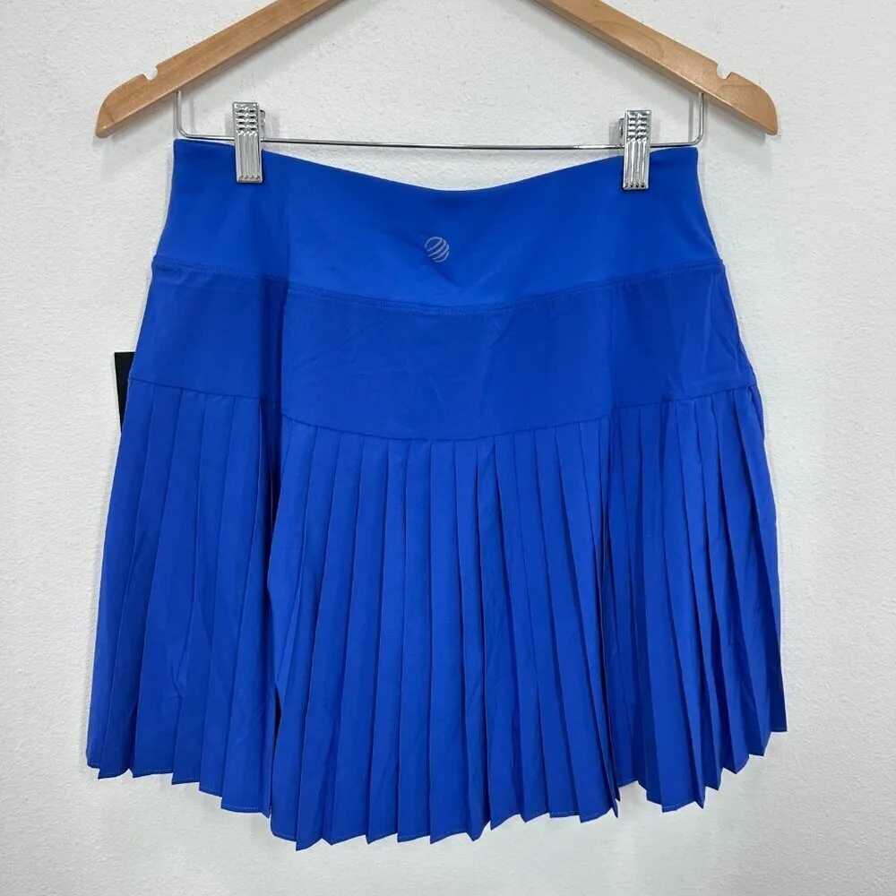 MPG Women's Size Large Royal Blue Pleated Mini Skort Tennis Pickleball‎ Golf NWT - Image 2