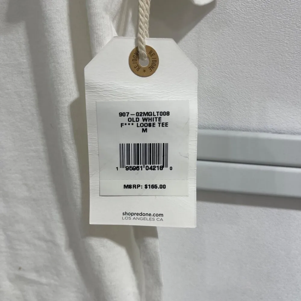 NWT RE/DONE OLD WHITE VINTAGE INSPIRED TEE *RARE* SZ M - Image 3