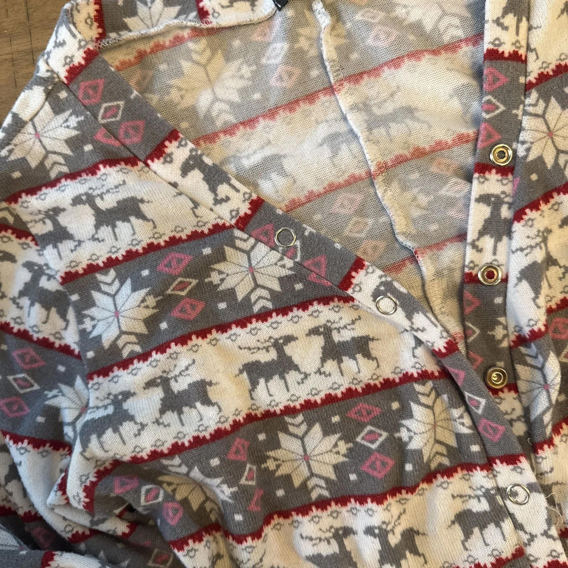 Women's XL Christmas print V - Image 4