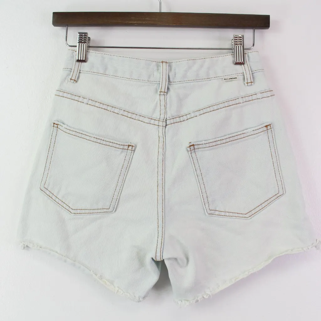 Billabong How Bout That Denim‎ Shorts in Rain Drop Size 24 - Image 7