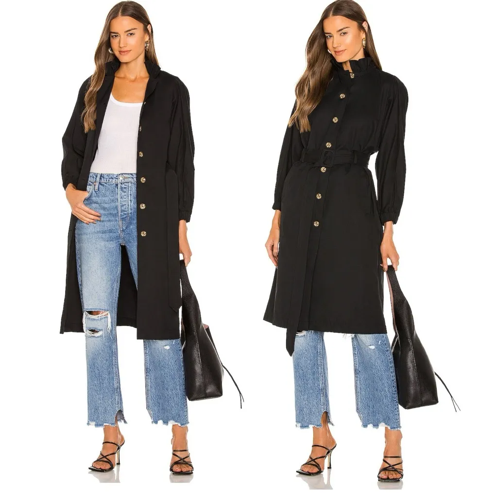 NWT Amuse Society Ginger Woven Jacket Black - Image 2