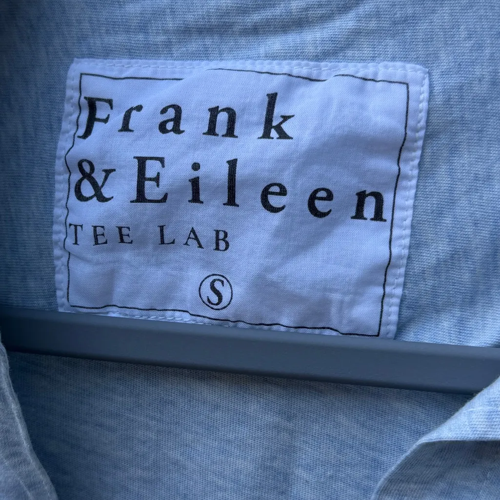 FRANK & EILEEN Eileen Tee Lab Heather Blue Small  $248 Comfy Coastal Grandma - Image 3