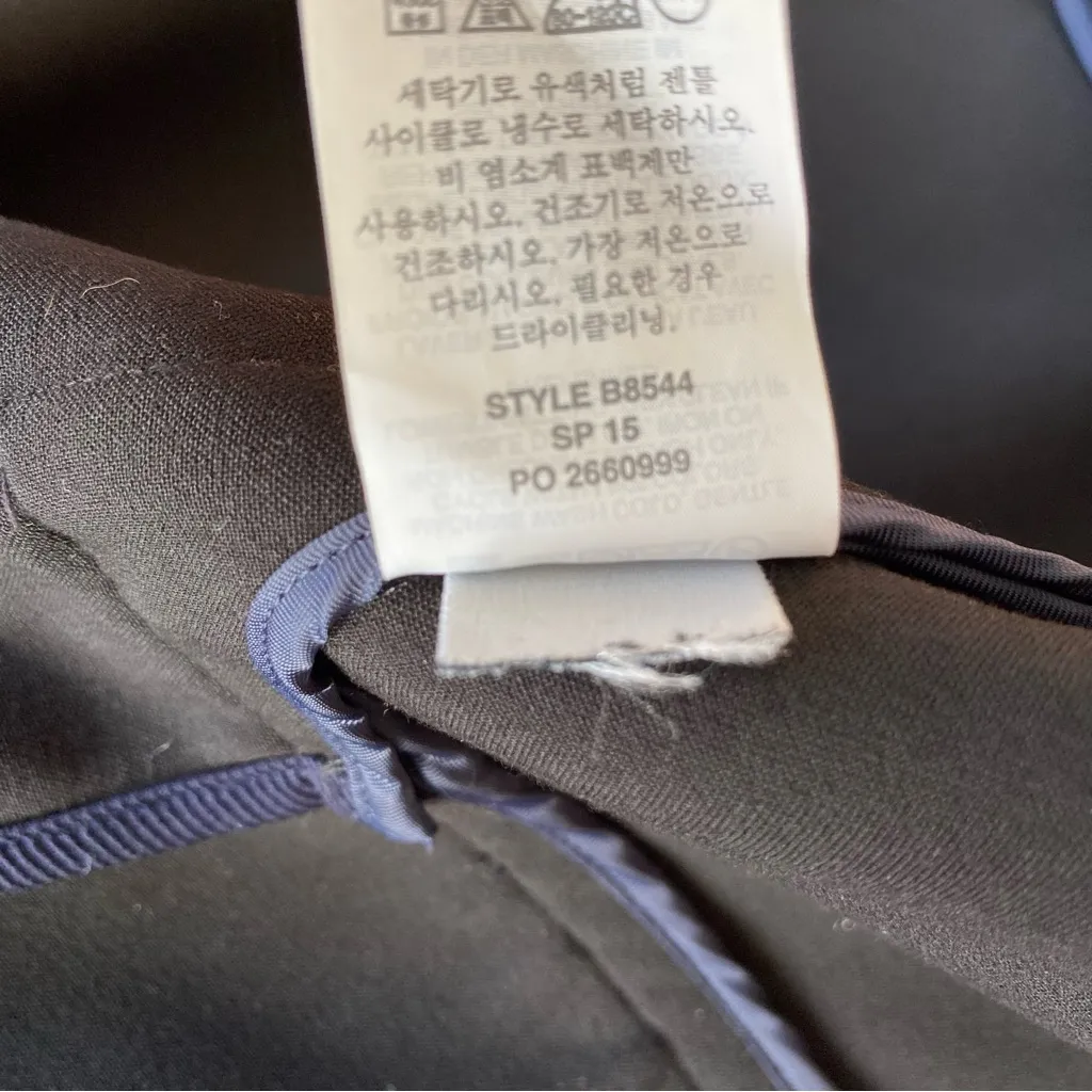 4/$20 J. Crew Twill Ribbed Heavyweight Blazer Jacket Mandarin Collar Round Hem - Image 7