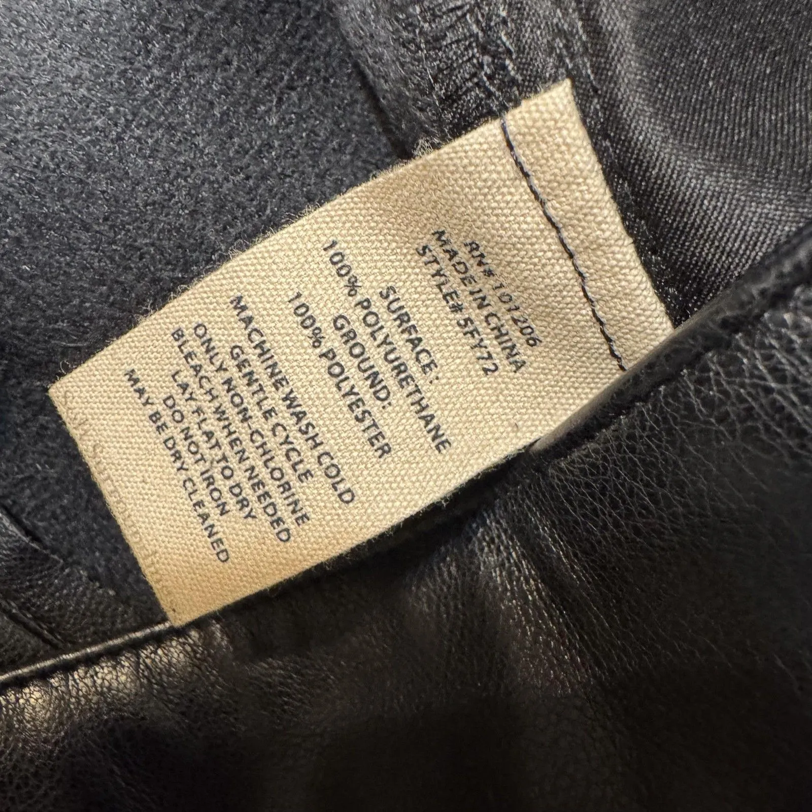 Soft Surroundings Pants Womens 1X Black Faux Leather Pull On Pockets Ankle - Image 10