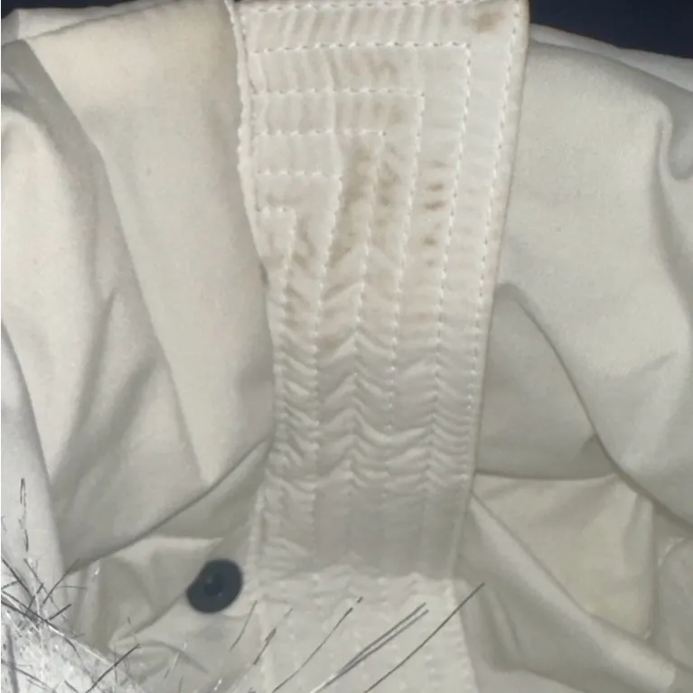 Michael Kors White Puffer Jacket with Fur Hood removable hood XS - Image 14