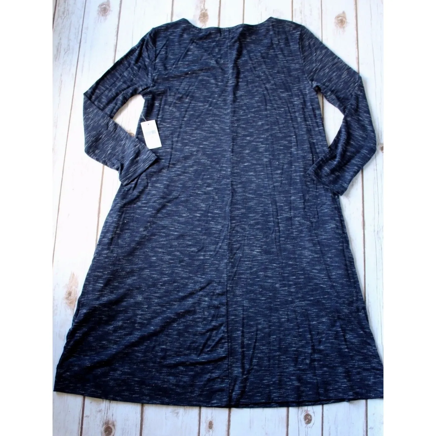 New GAP T Shirt Dress Womens XS 0 2 Swing Tunic Blue Heather 3/4 Length Sleeve - Image 9