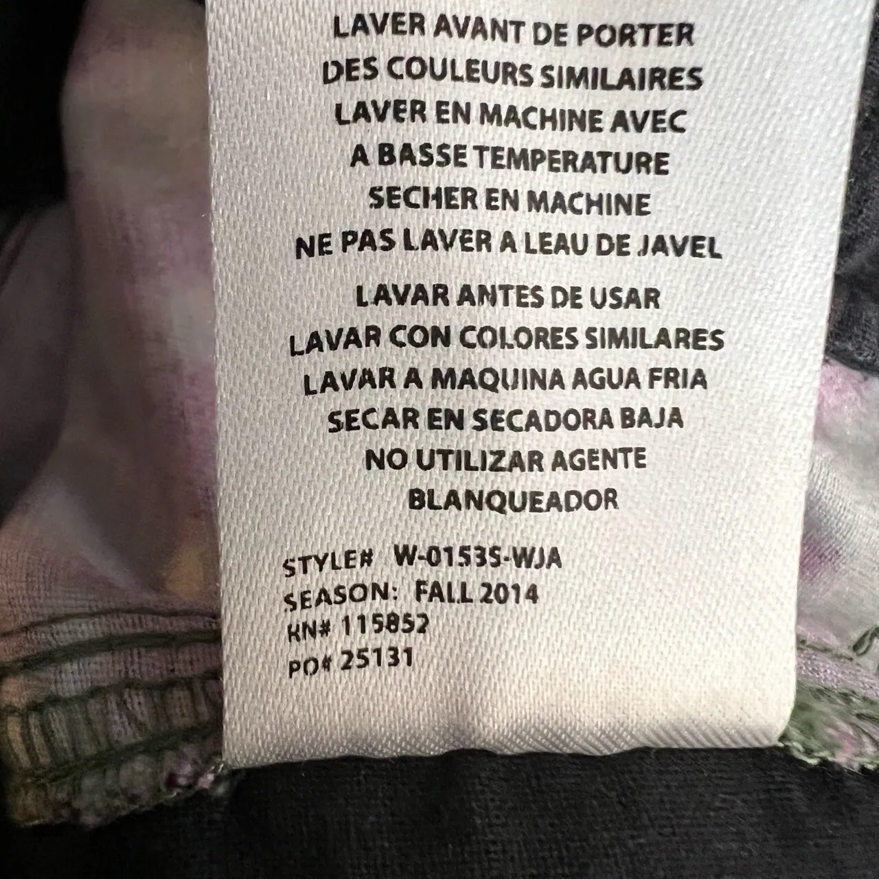 Gramicci Womens Climbing Pant Purple Green Floral Pattern Integrated Belt Size 4 - Image 6