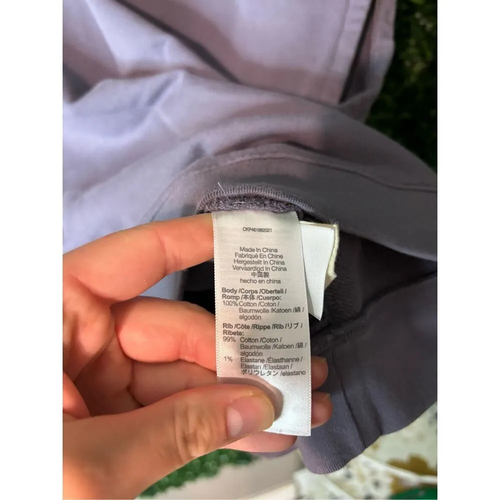 Madewell  Purple Sleeveless Sweatshirt Sz Medium - Image 3