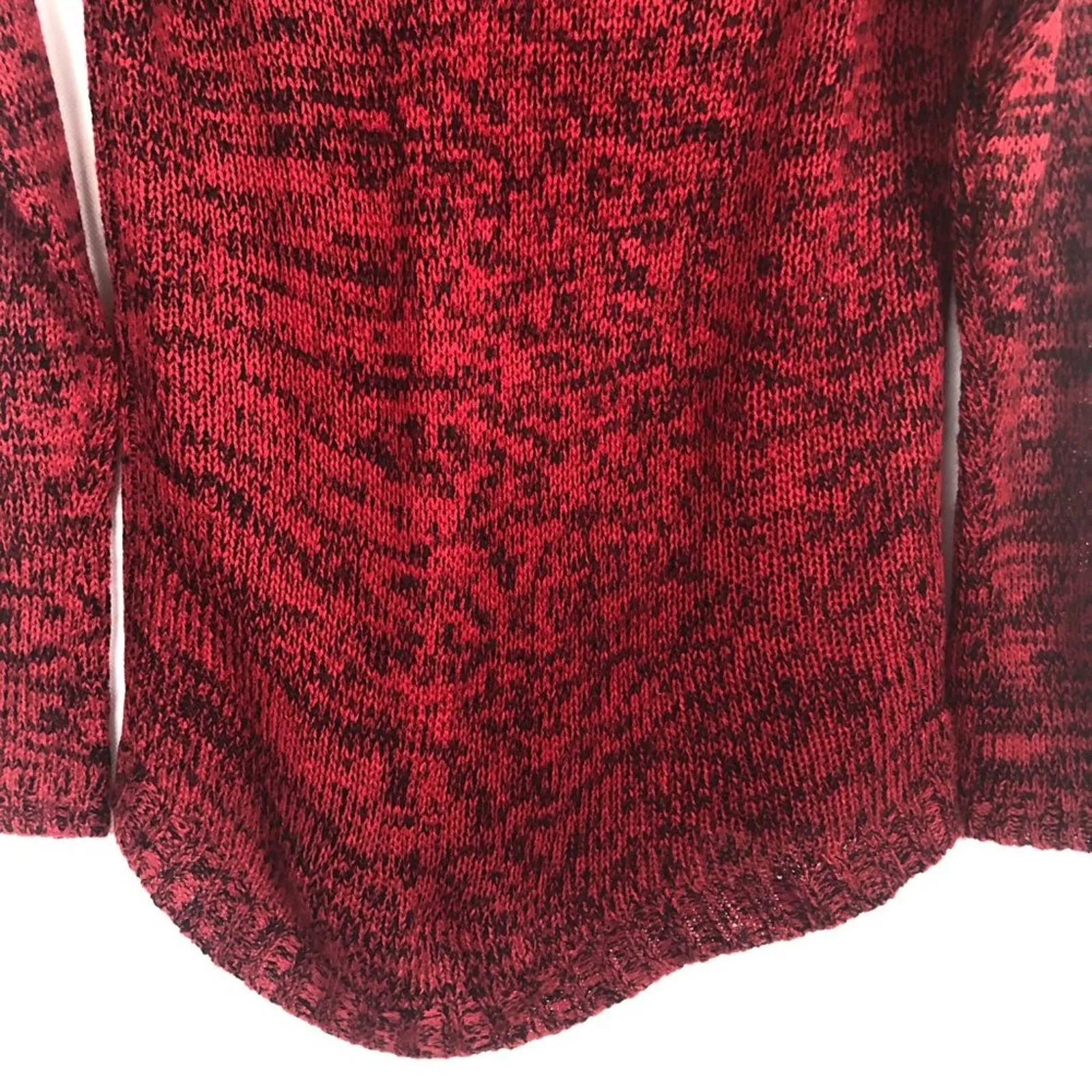 Space Dye Elevated Indie Academia School College Workwear Womens Sweater Small Red - Image 6