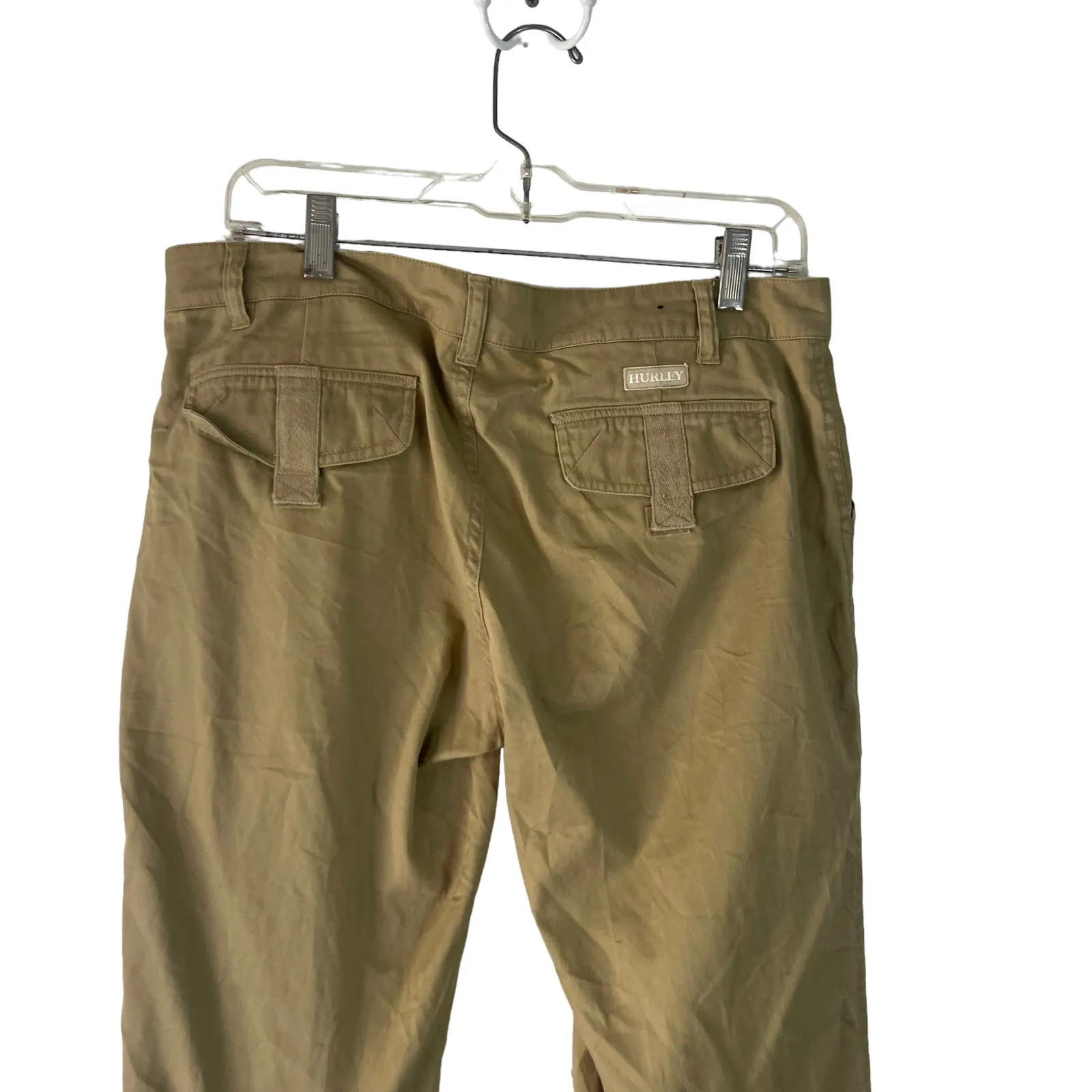Hurley Women's Size 9 Cargo Khaki‎ Baggy Pants - Image 5