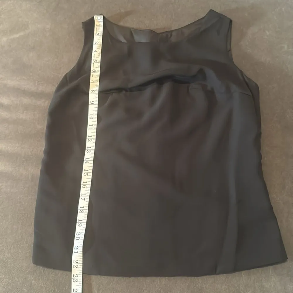 Women’s Black Chiffon 3 Piece Pants Suit Long Lapel Detail Jacket Size 10 NWOT - Image 8