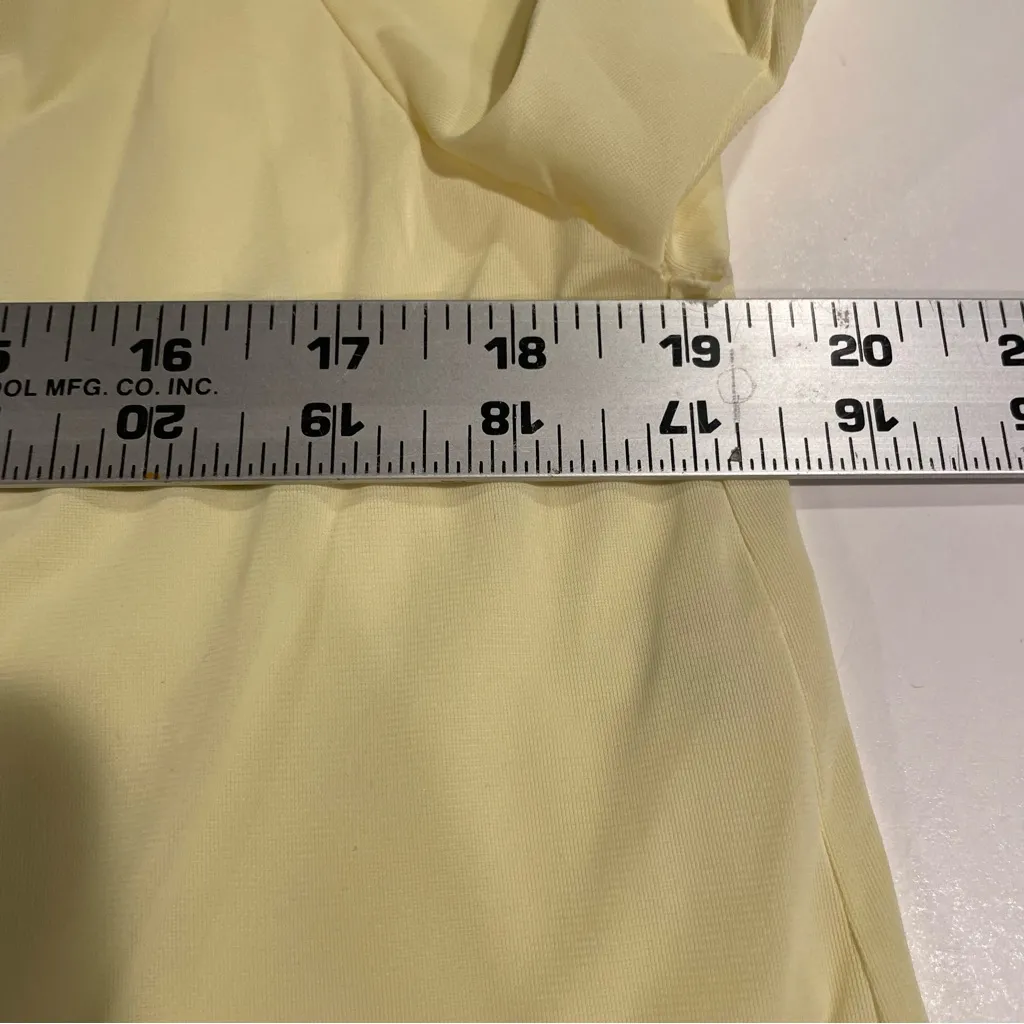 Vtg Vanity Fair 60’s Tricot Nylon Pajama Set Yellow Silky Stretch Women’s 34/S - Image 9