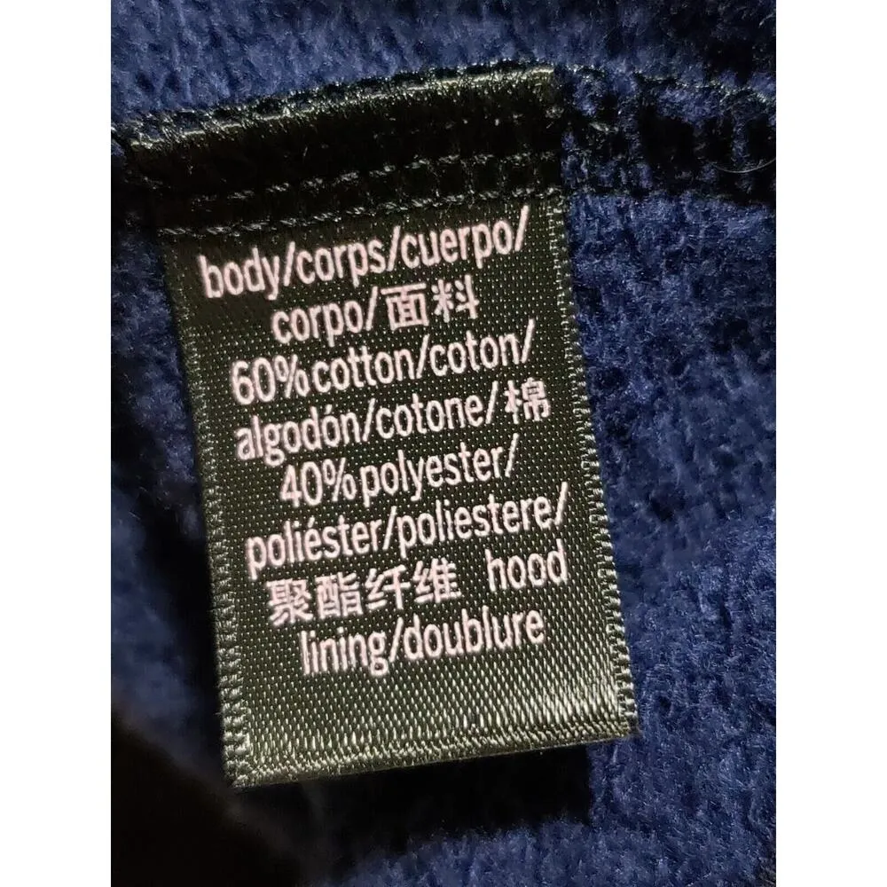 Victoria's Secret Women's Blue Zebra Print Drop Shoulder Hooded Sweater Large - Image 10