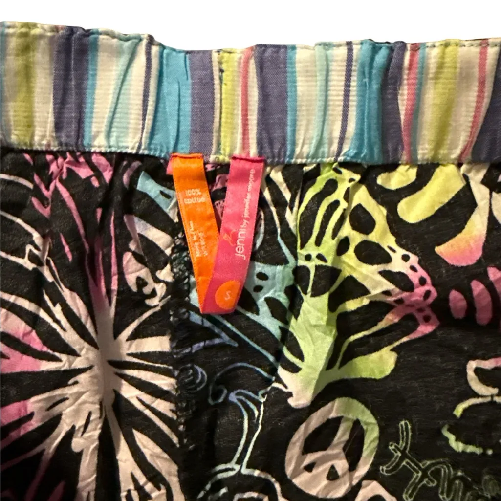 Colorful Graphic Women's Shorts NWT Black - Image 4