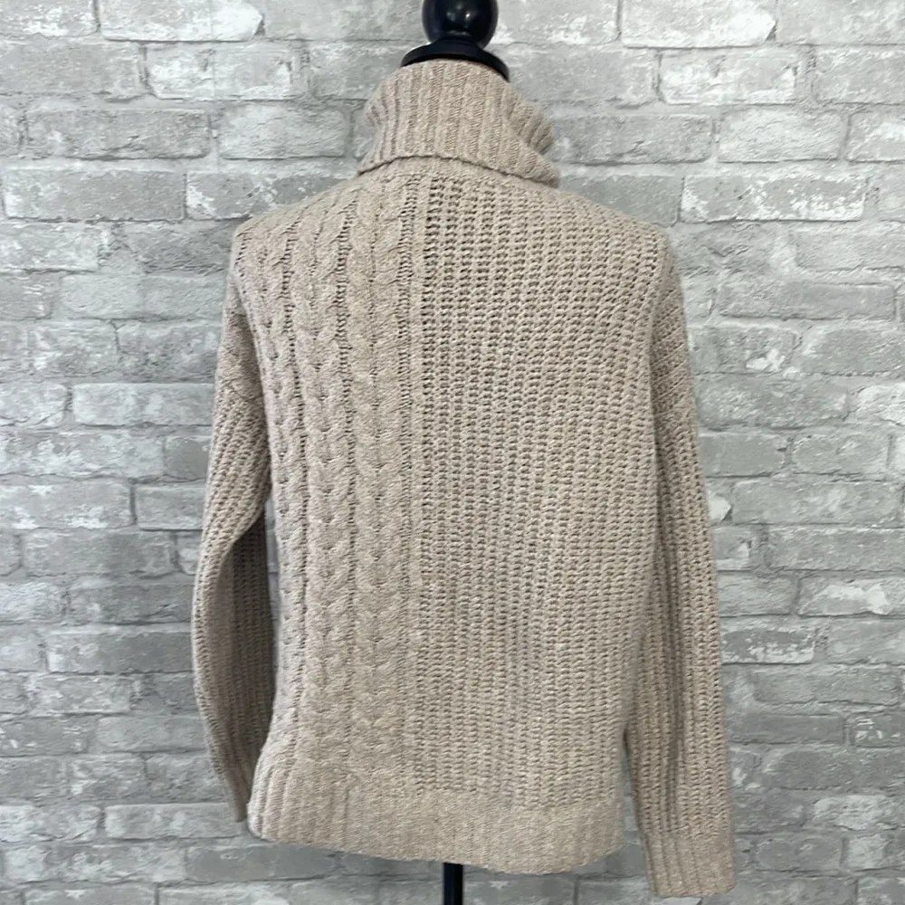 John + Jenn  Cable Ribbed Turtleneck - Image 3