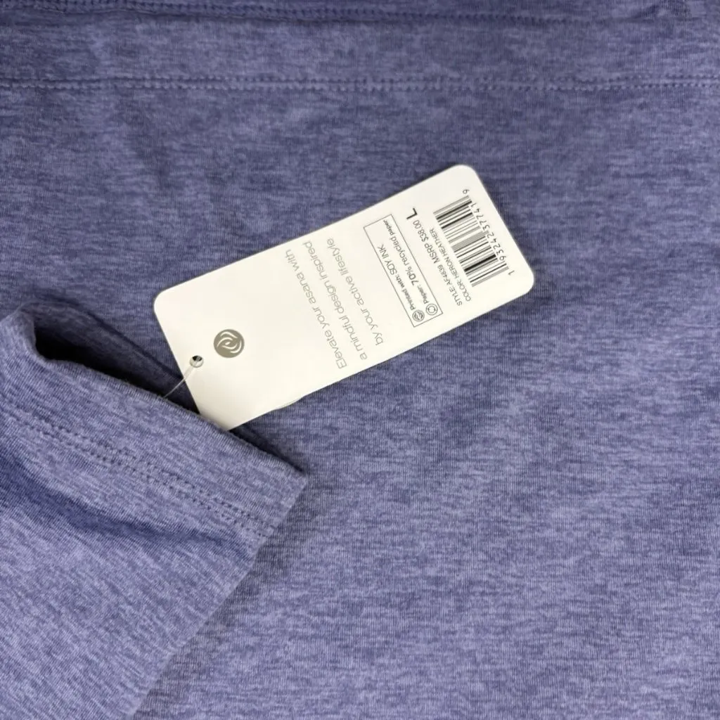 *New Apana Top Womens L Heron Heather Athletic Athleisure Yoga Sweatshirt - Image 7