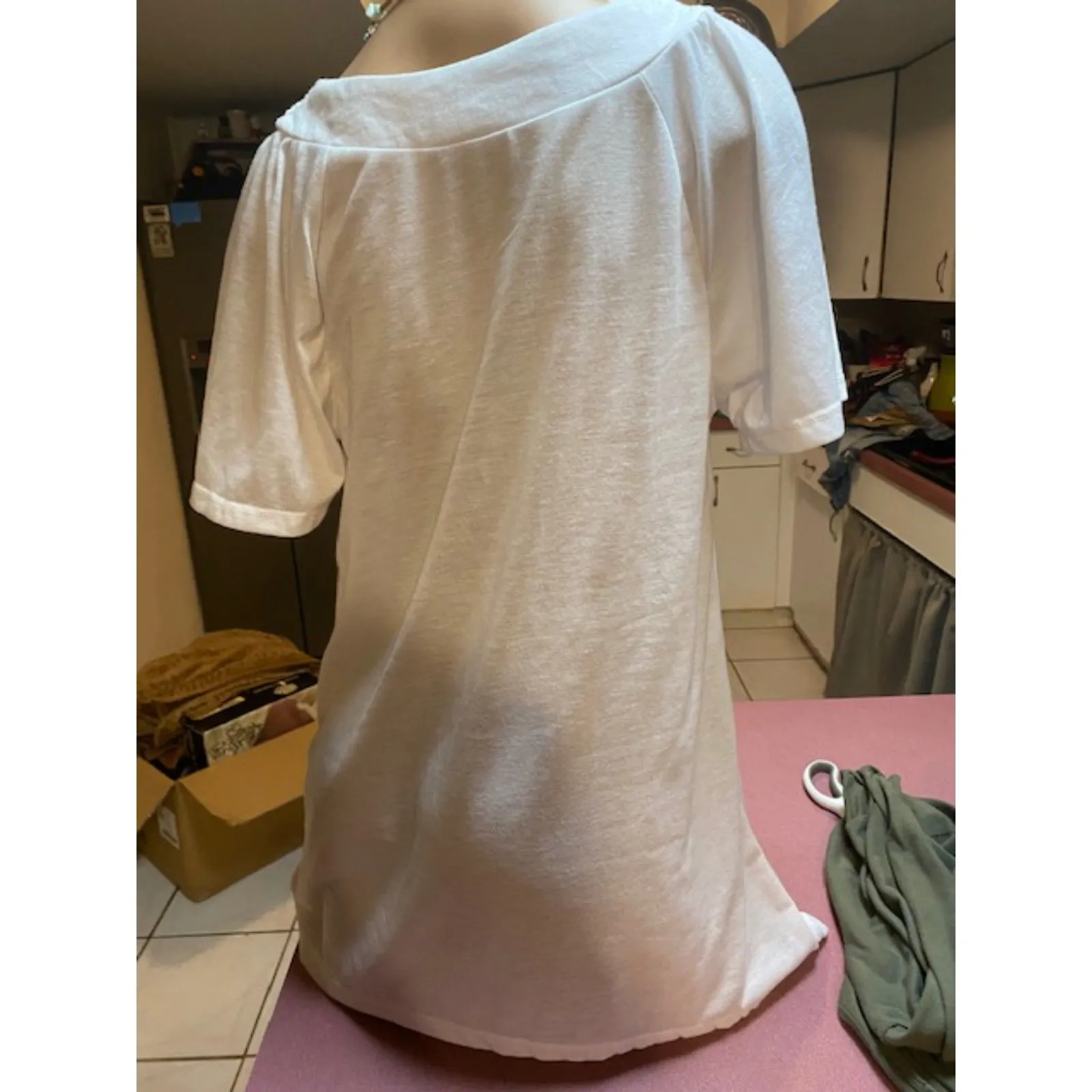 White Stag top with Macramé at bust - Image 3