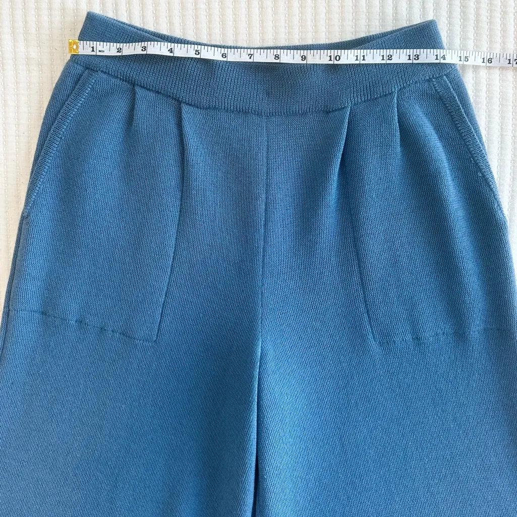 Free People Beach Freya Knit Pants in Blue Medium - Image 7
