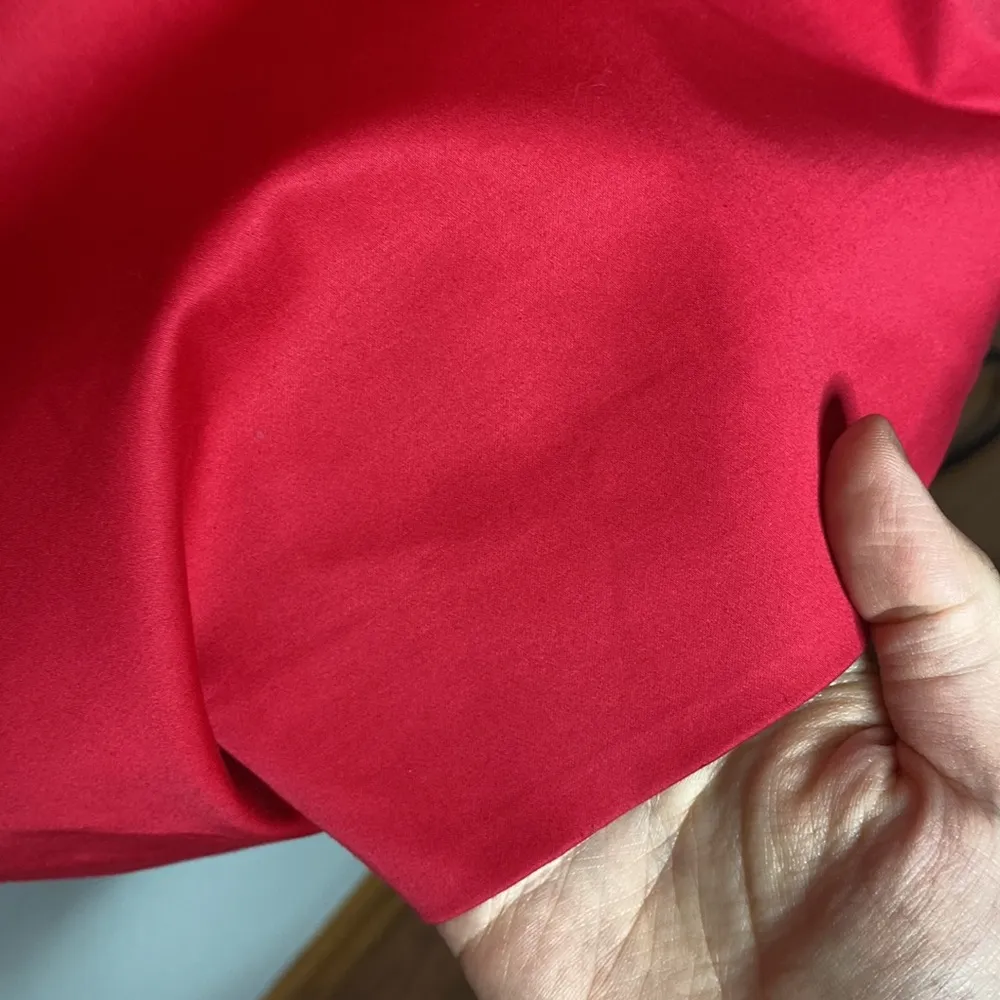 Moschino Cheap & Chic red pinup style square neck side wrap dress size 4 - Image 10