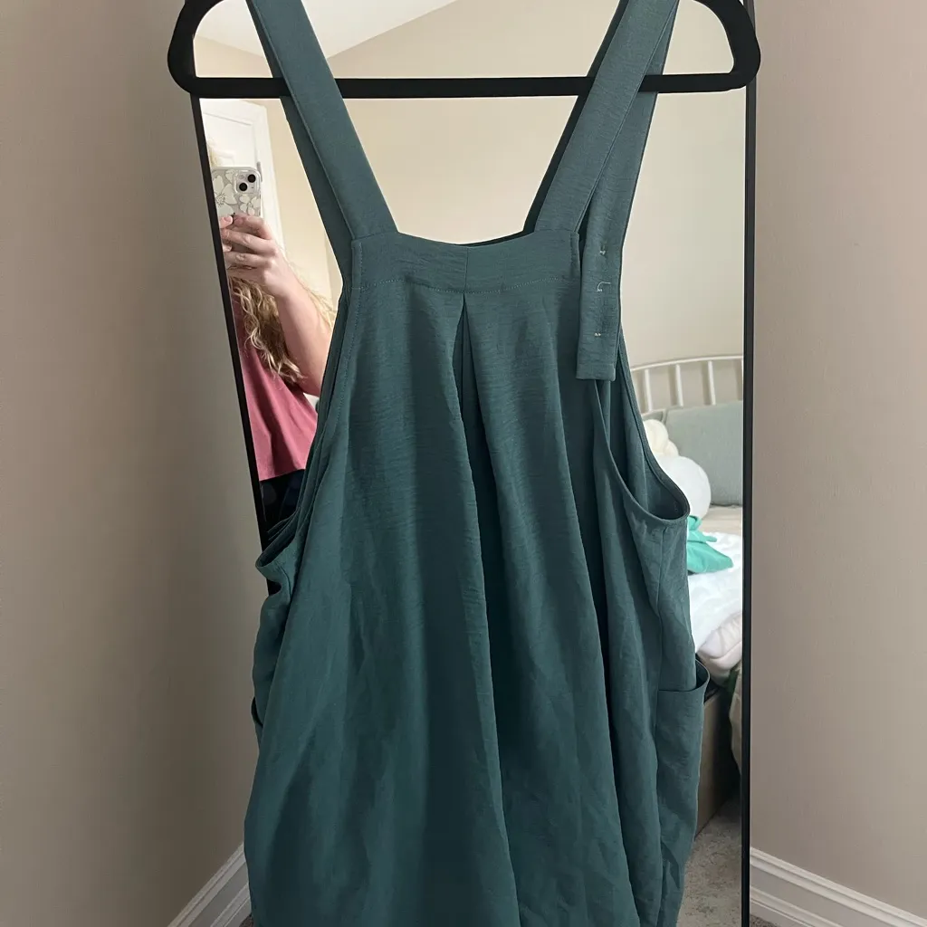 Amazon NWT  Teal Overall Romper with Pockets - Image 5