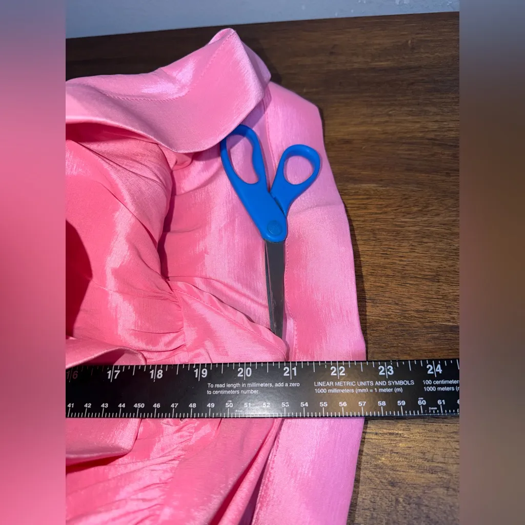 Love Highlight Mini Dress Butterfly Sleeves Pink Size M - Image 5