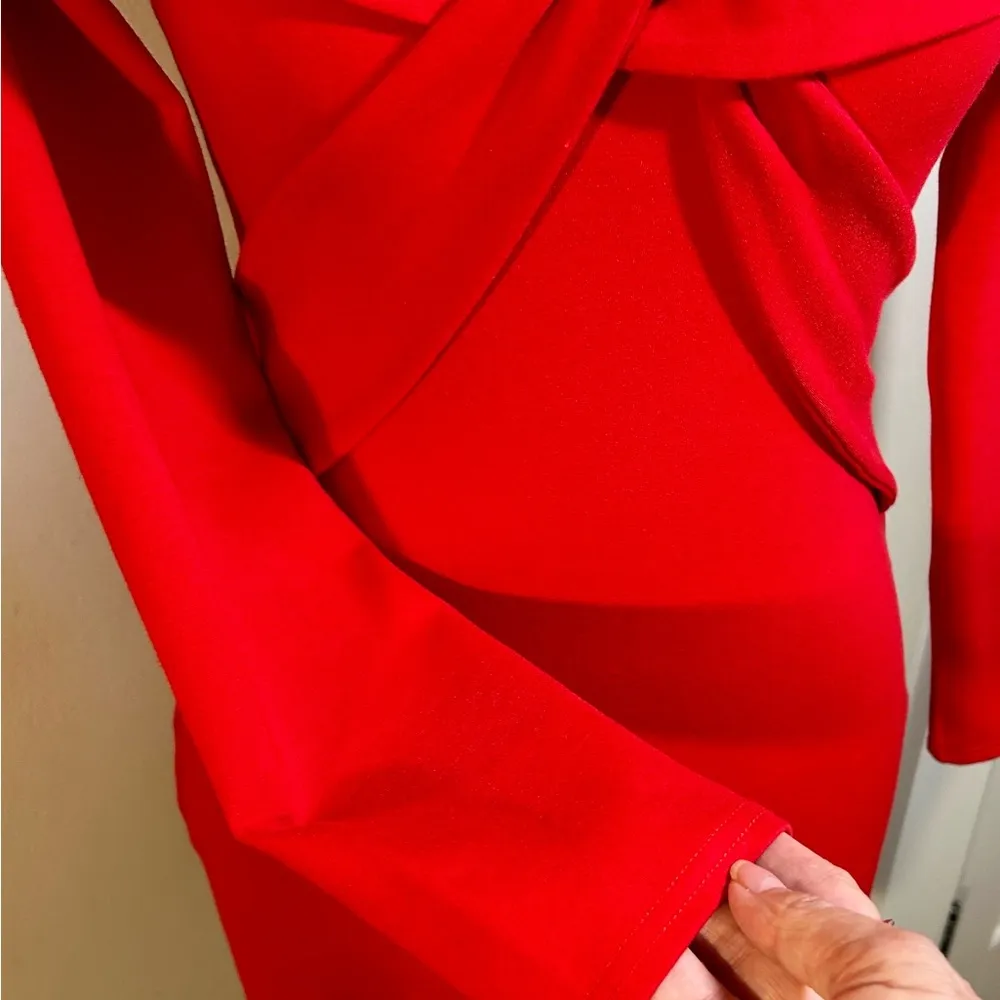 A’LE BY ALESSANDRA X Revolve Raquel  Women's Red Off Shoulder Mini Dress Sz S - Image 5