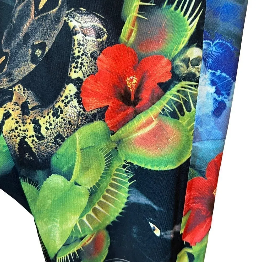 Reebok Venus Flytrap Print CrossFit Rev Chase Leggings B45245 - Image 7