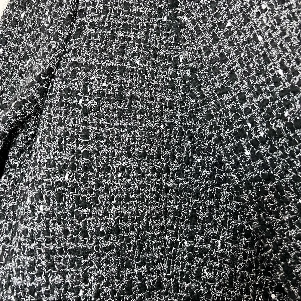 Theory  Piazza Noelle Double Breasted Tweed Blazer BLACK MULTI Size 10 - Image 9