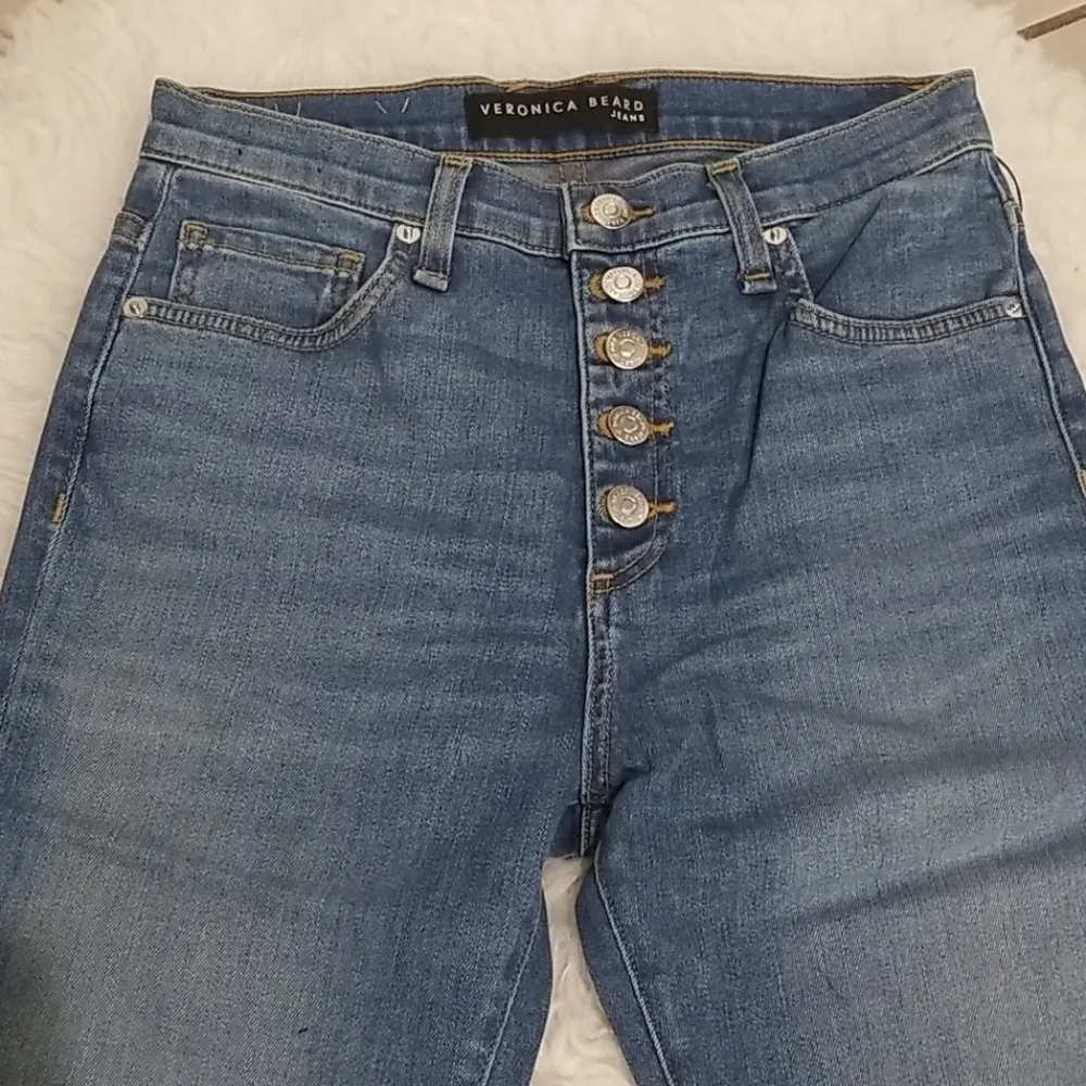 đź’•VERONICA BEARDđź’• Carolyn High-Rise Baby Boot Jeans ~ Pacific Blue 26 NWT - Image 9