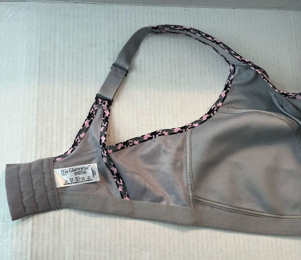 Glamorise Sports Bra Silver No - Image 14