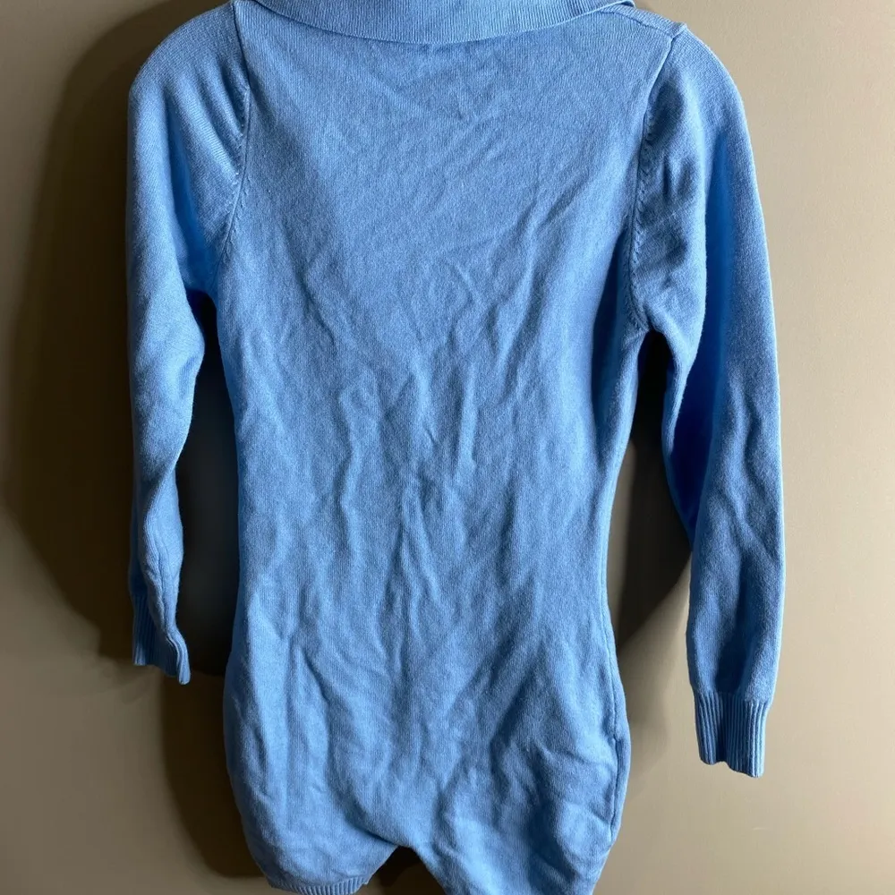 Honeybum long sleeve sweater romper 1/2 zip size small - Image 12