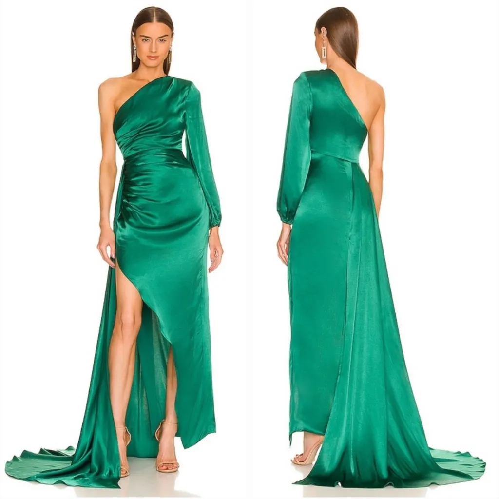 NWT Michael Costello Revolve Heather
Maxi Gown Dress Green Sz Small $328‎ - Image 2