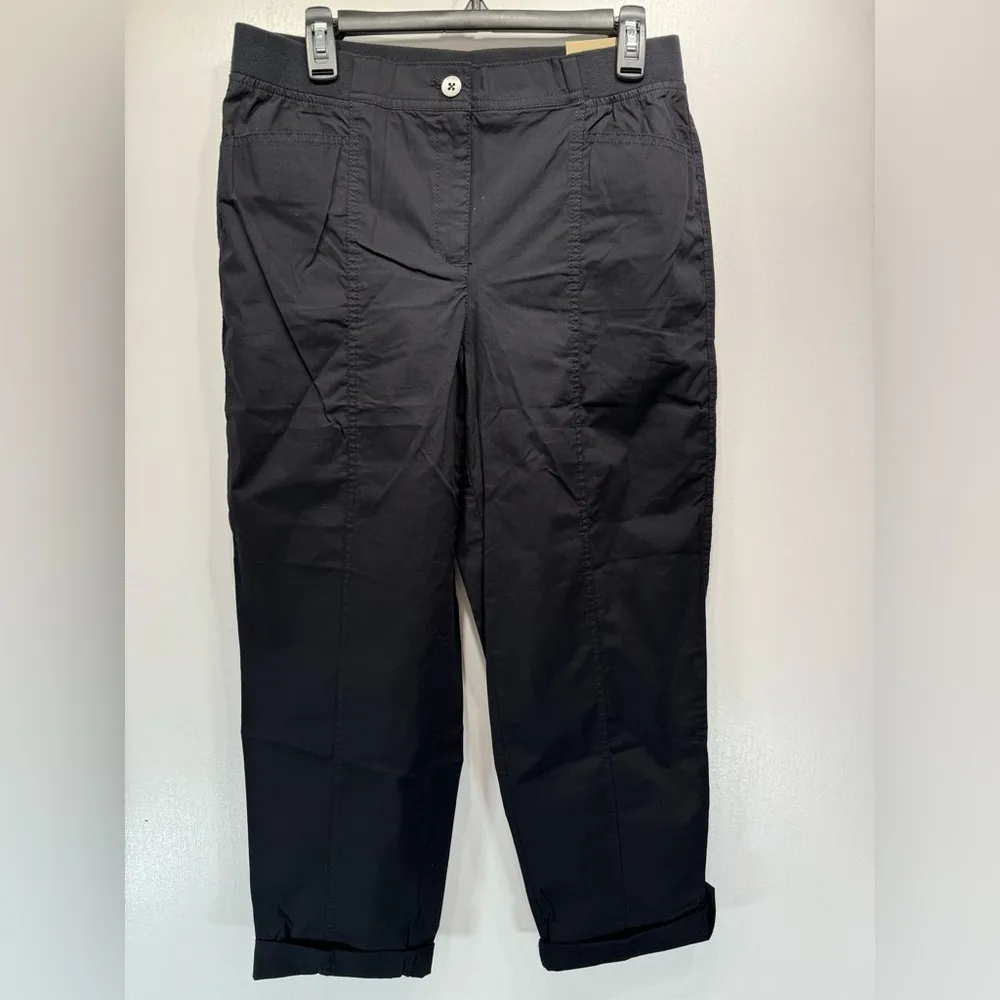 Chico’s Fitigues Christa Roll Pants in Basic Black Size 1/8 NEW - Image 4