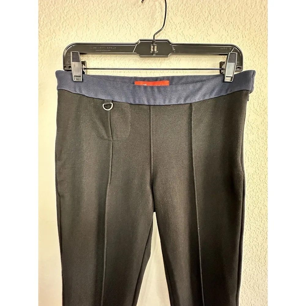 CARTONNIER Trousers Black Blue Polo Riding Pants Leggings Sz 6 - Image 2