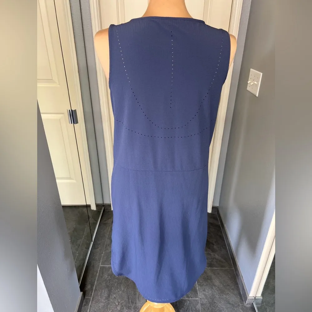 Title Nine Cirrus Lasercut‎ Tank Dress With Pockets UPF 50 Athleisure - Image 6