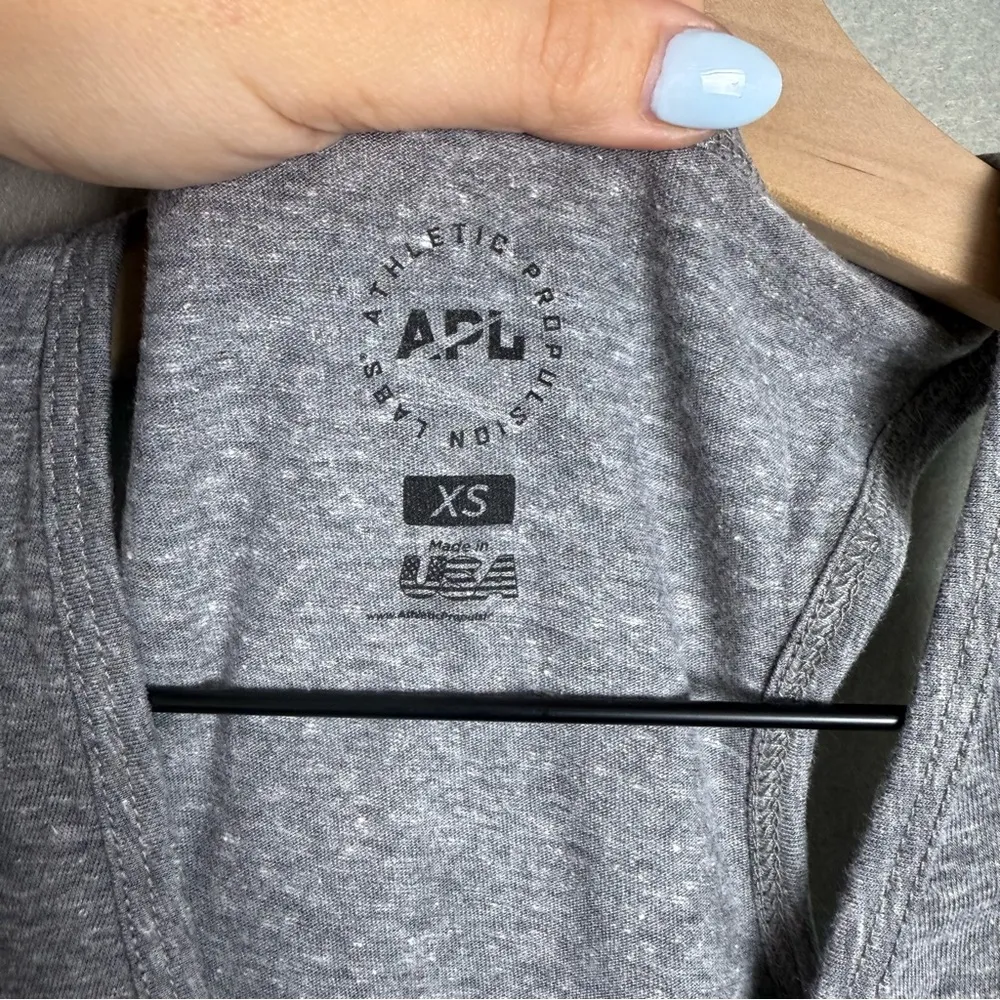 Athletic Propulsion Labs APL Women’s Gray Racerback Tank Made in USA size XS - Image 4