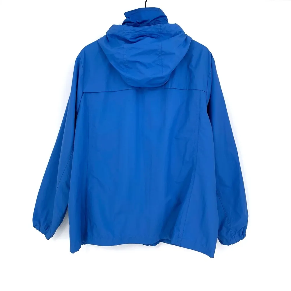 LANDS' END Nylon Utility Jacket Cerulean Blue XL - Image 10