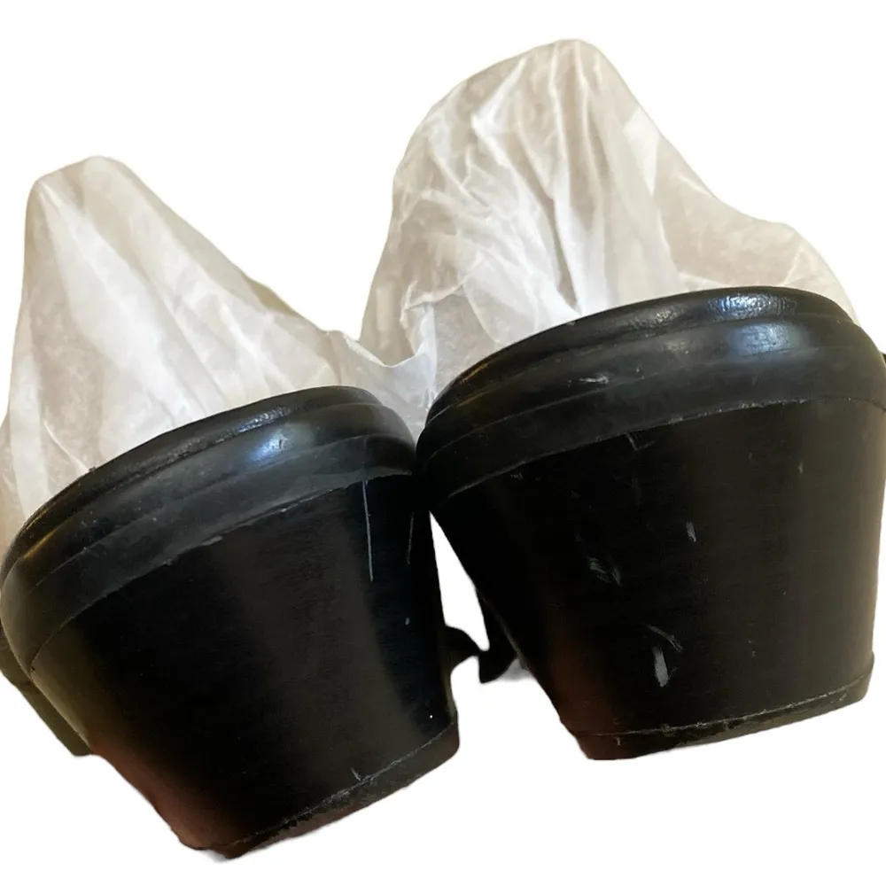 Mudd Western Embroidered Faux Leather Mules Festival Clogs - Image 4