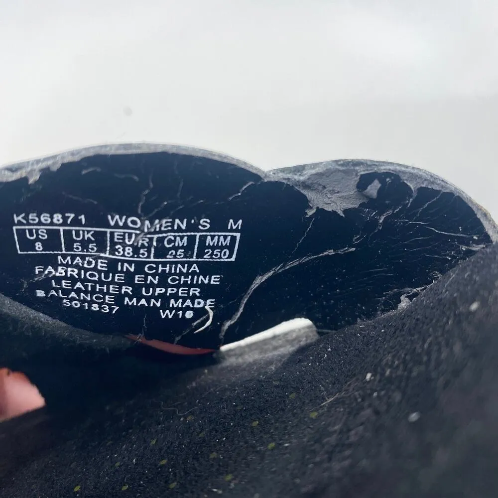 adiPRENE by Adidas Black Sandals Wedge Strappy Leather Women sz 8 - Image 6