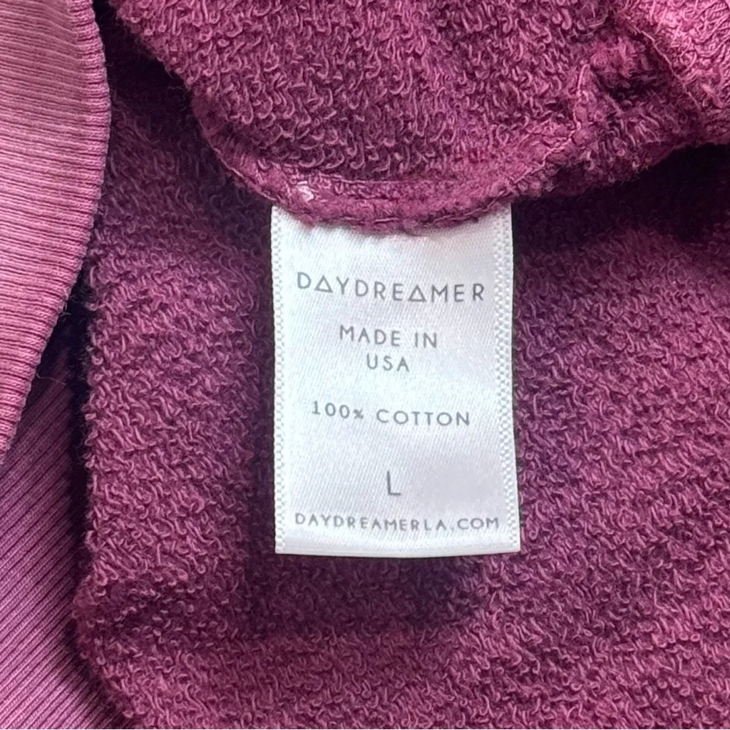 Daydreamer Washed Pink Sequoia Crewneck Sweatshirt Cozy Comfort Nature L - Image 8