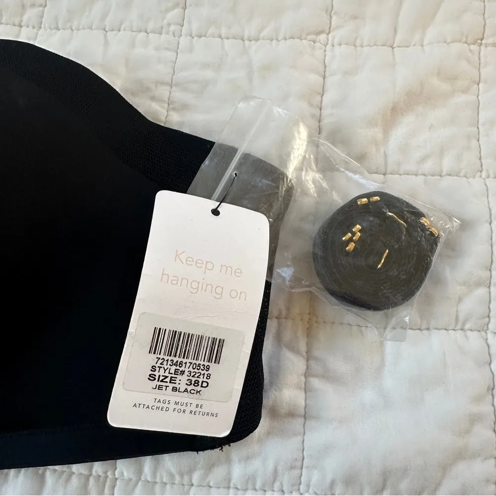 Lively Demi No Wire Strapless Bra Black NEW NWT 38D Straps Included Size undefined - Image 3