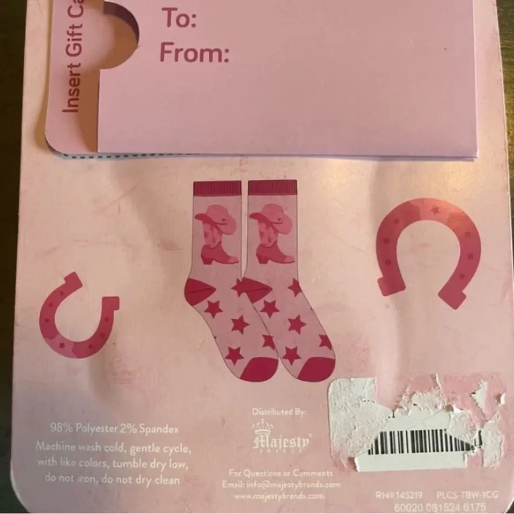 NEW Cowgirl Boots & Hats Crew Socks - Image 4